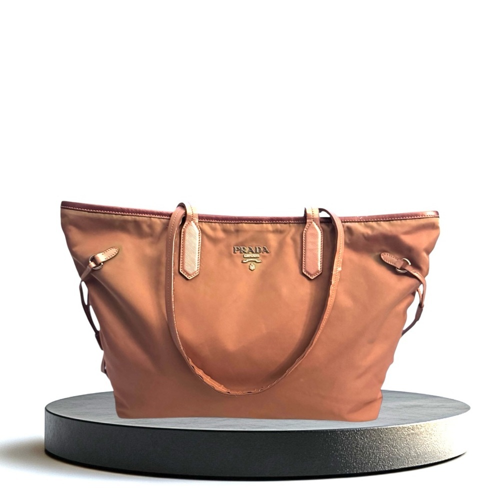 Prada Tessuto Saffiano Lux Sora Tote Bag